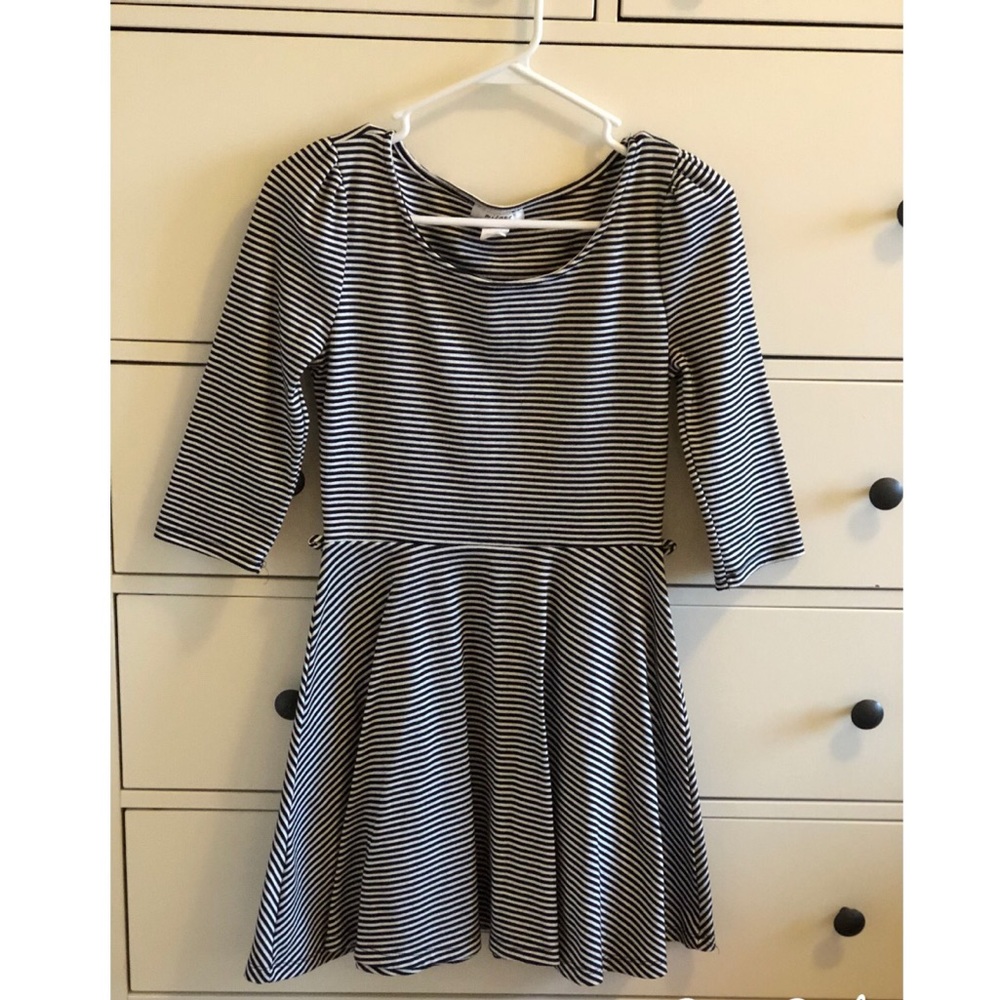 Size small black and white striped dress